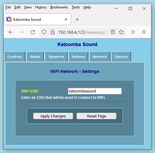 Network SSID katoombasound